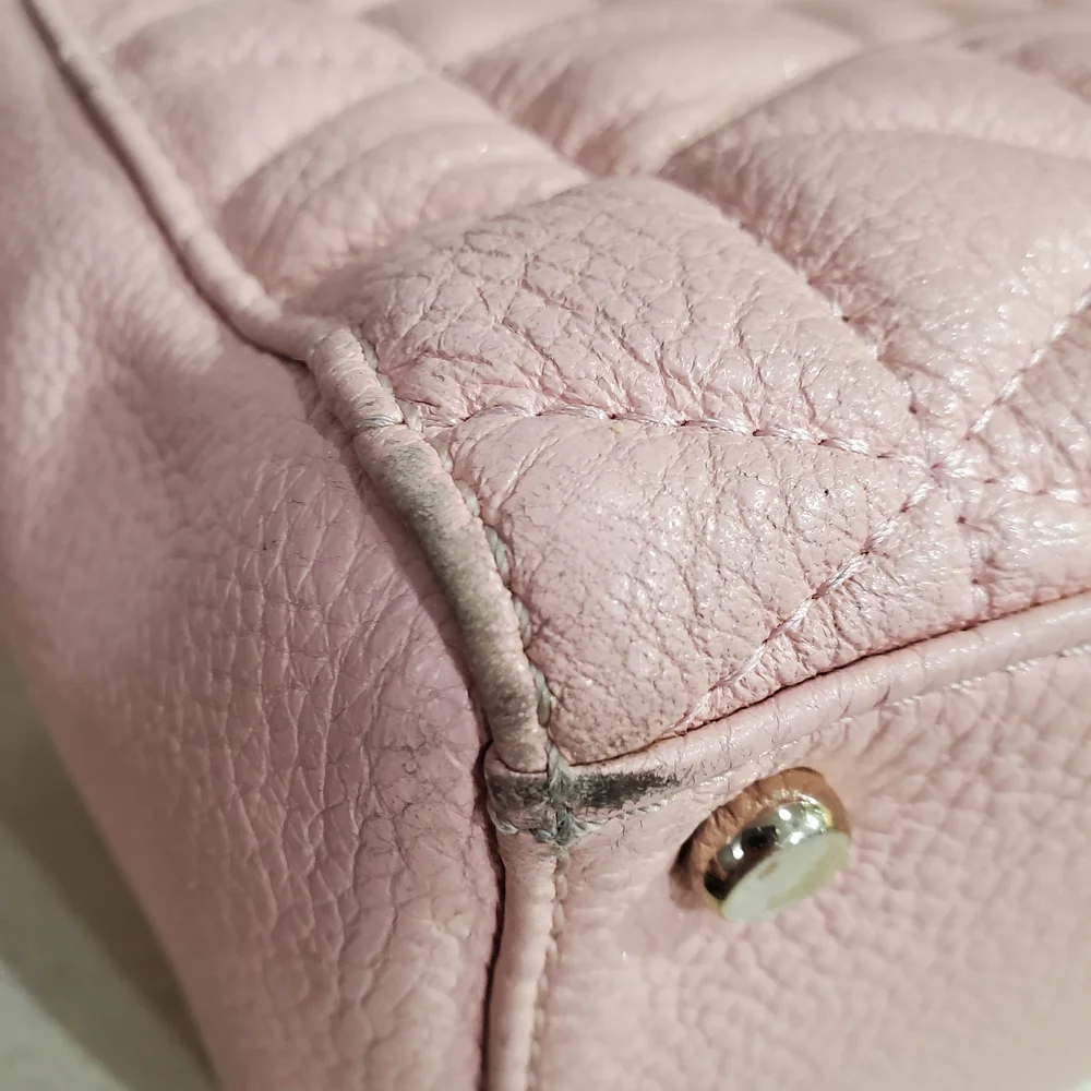 Kate Spade Quilted Pink Leather Tote‎ Handbag